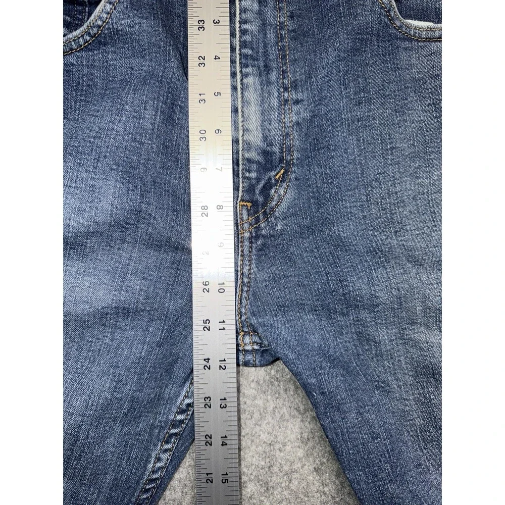 Levis 505 Regular Fit Straight Leg Mens 34x32 Medium Wash Classic Fit Denim 2017